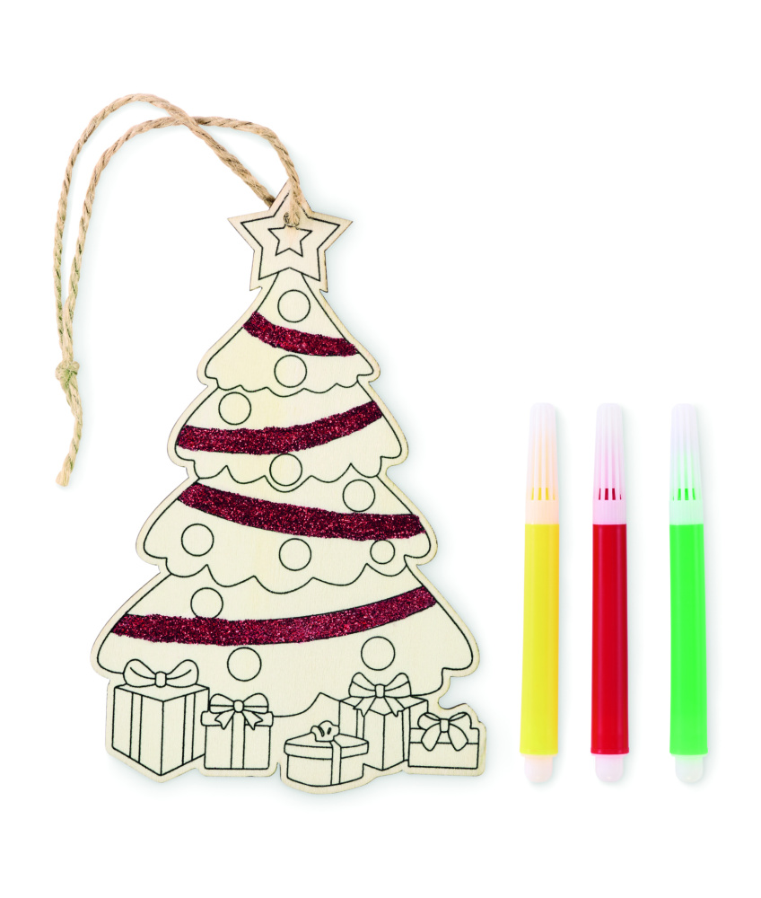 Logo trade promotional giveaway photo of: Christmas tree ornament